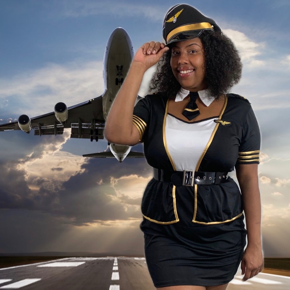 Plus size Pilot halloween costume